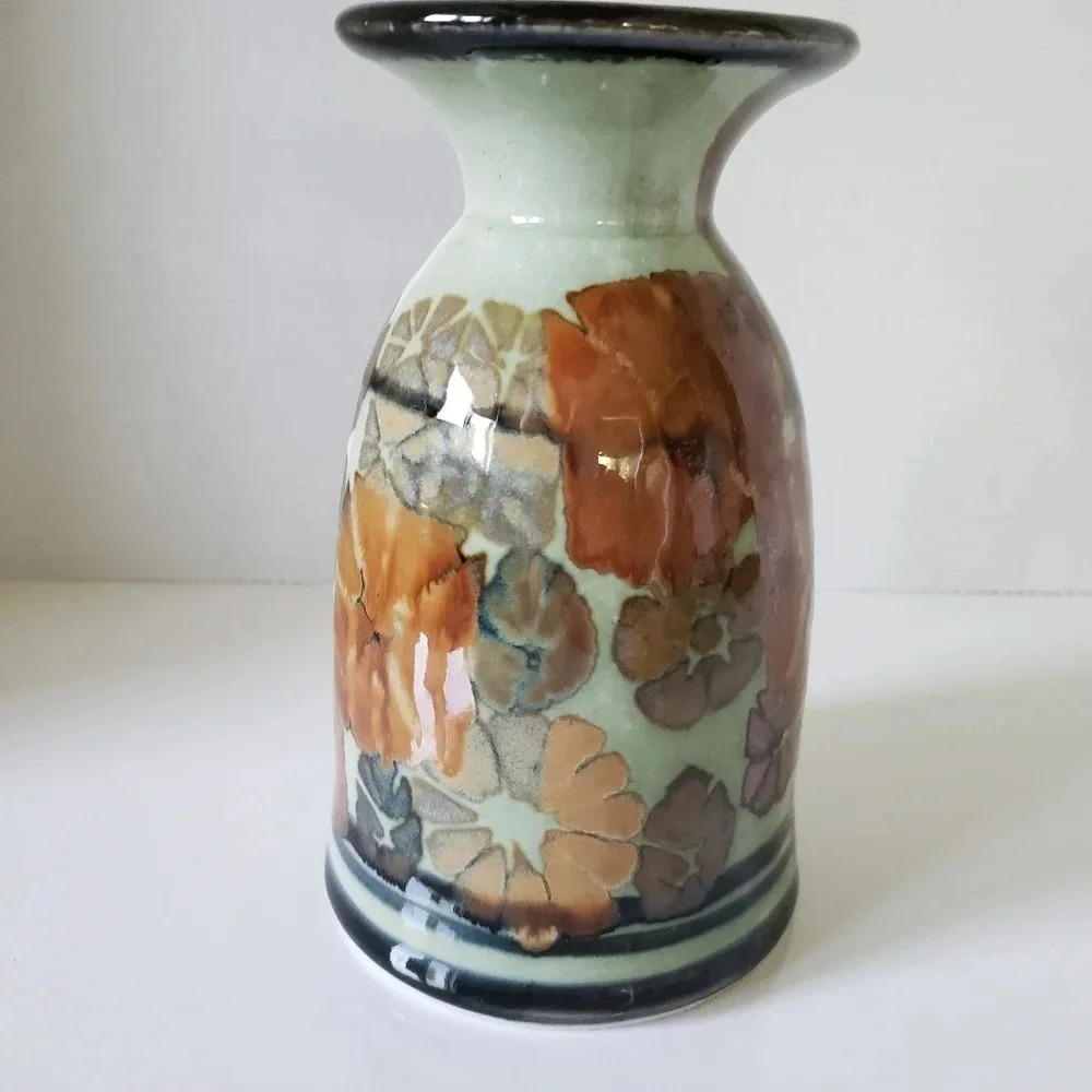 Vintage Apple  Lane 10/80 Bill Nagengast Studio Pottery Vase.